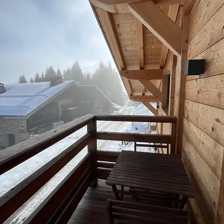 Ski-in-out Face Au Montblanc & Bain Nordique Horská chata Megève