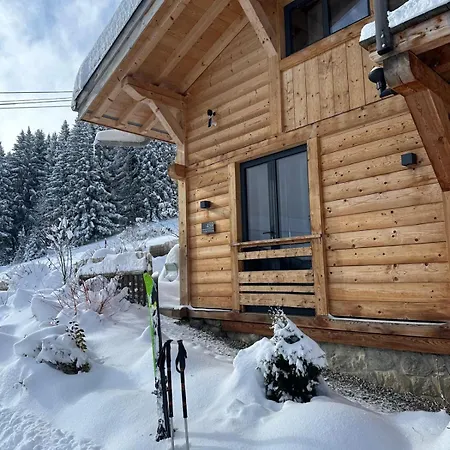 Ski-in-out Face Au Montblanc & Bain Nordique Horská chata Megève