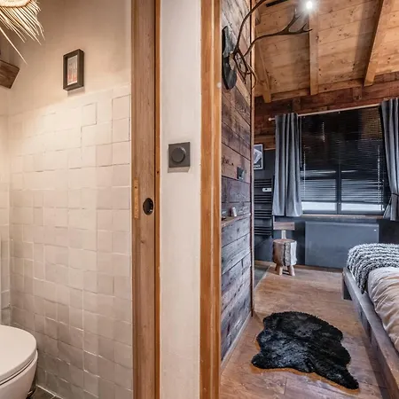 Ski-in-out Face Au Montblanc & Bain Nordique Horská chata Megève