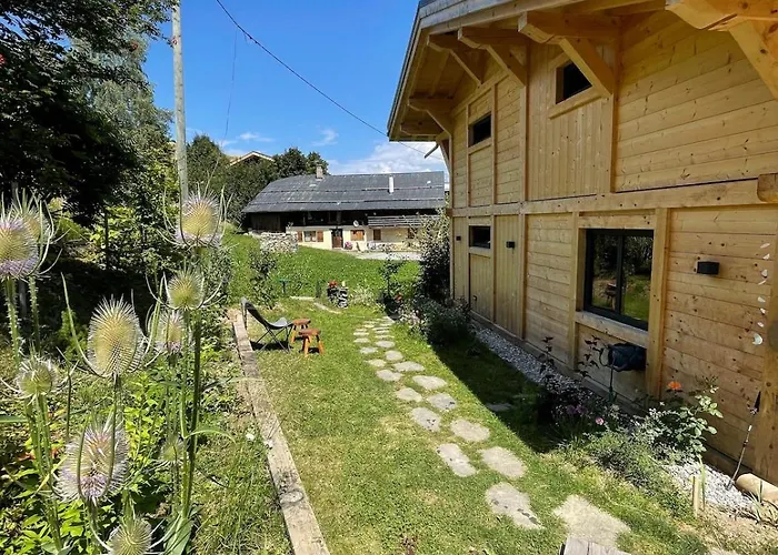 Ski-in-out Face Au Montblanc & Bain Nordique Шале