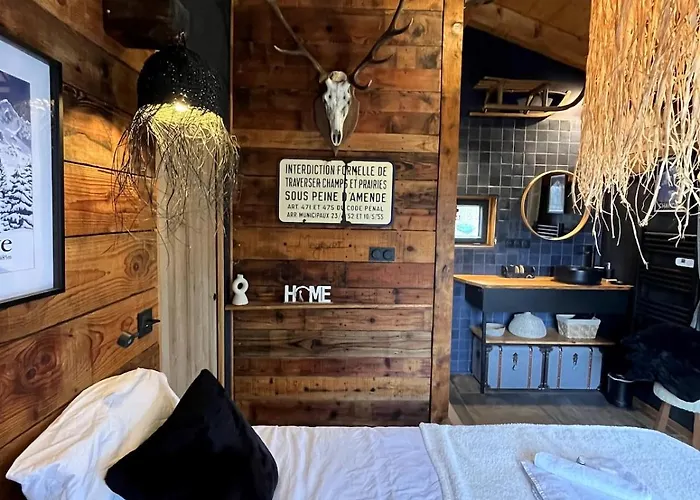 Ski-in-out Face Au Montblanc & Bain Nordique Межев